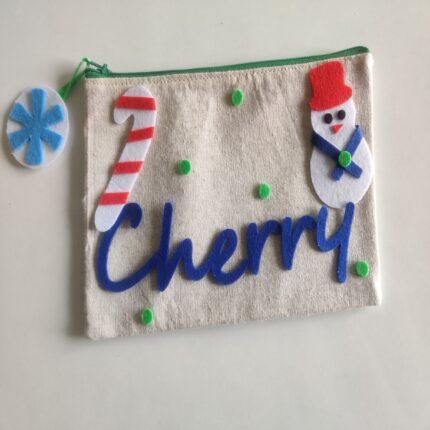Make Christmas Extra Special Pouch | Christmas Theme Felt Cotton Pouch