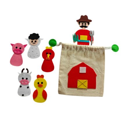 Felt Farm Animal Puppets | Animals Finger Puppets