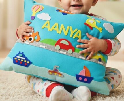 Vehicles theme cushion